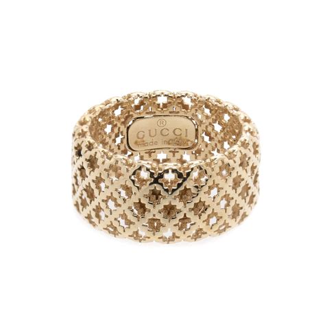 second hand gucci rings|Gucci trademark ring in gold.